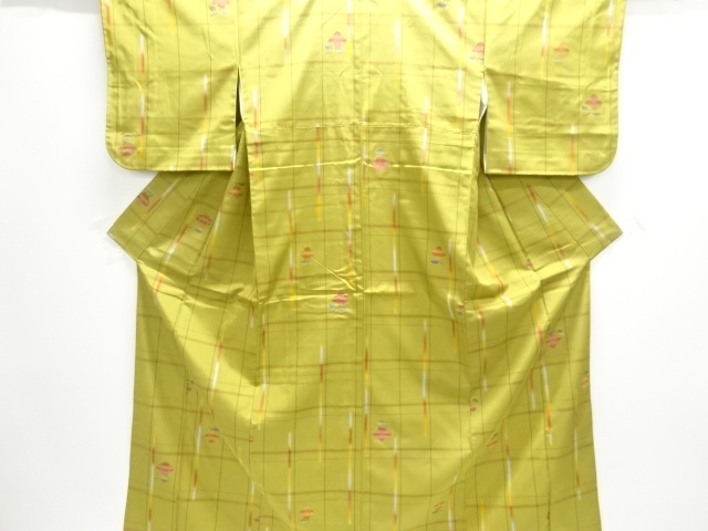 JAPANESE KIMONO / YONEZAWA TSUMUGI / WOVEN FLOWER